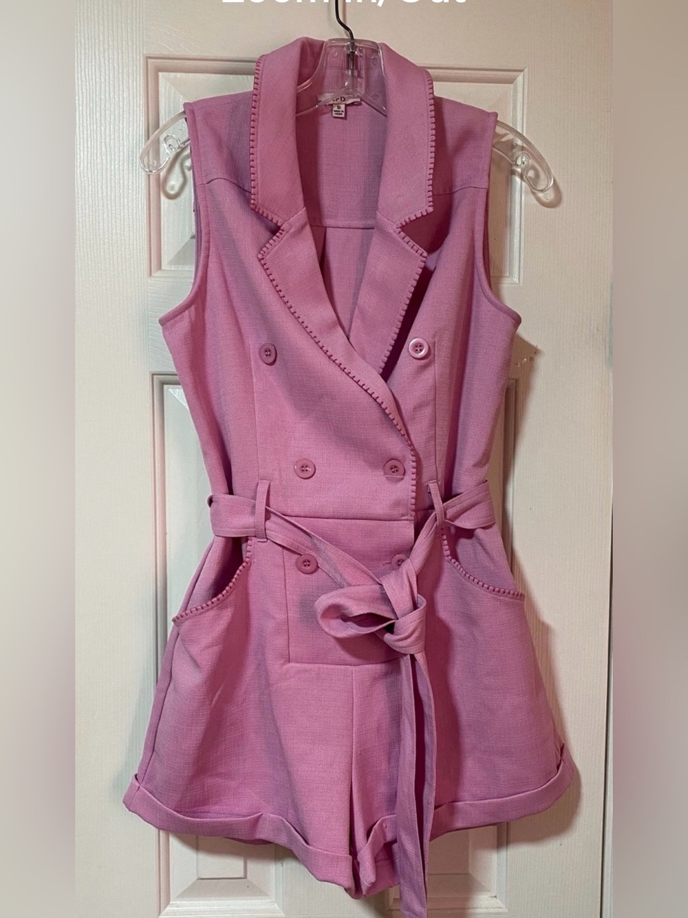 LF Pink Textured Fabric Top - Tag Detail
